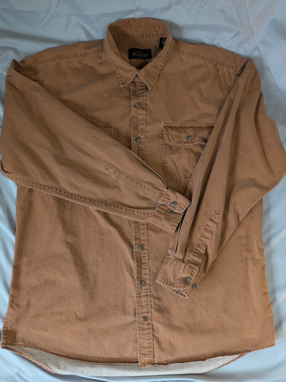RedHead Men's Saddle Brown Button-Down Shirt